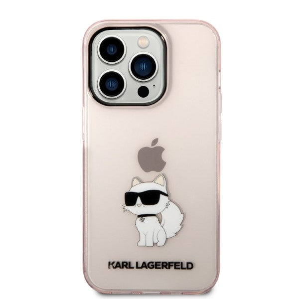 Karl Lagerfeld KLHCP14LHNCHTCP iPhone 14 Pro 6.1" pink/pink hardcase Ikonik Choupette