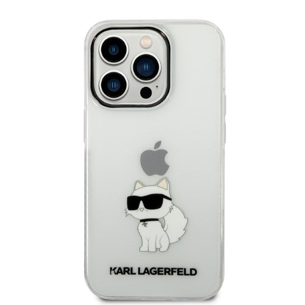 Karl Lagerfeld Ikonik Choupette case for iPhone 14 Pro - transparent