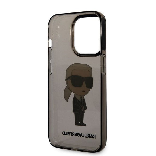 Karl Lagerfeld KLHCP14LHNIKTCK iPhone 14 Pro 6.1" black/black hardcase Ikonik Karl Lagerfeld