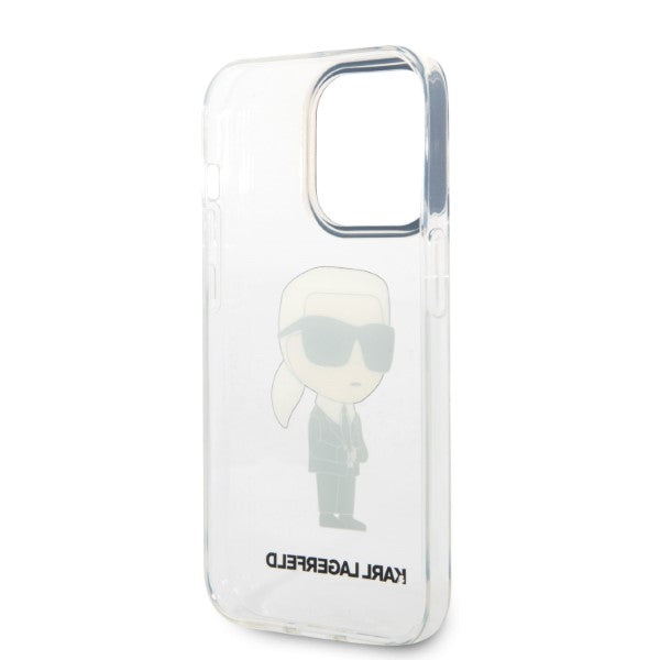Karl Lagerfeld Ikonik Karl case for iPhone 14 Pro - transparent