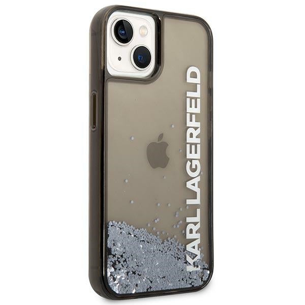Karl Lagerfeld Liquid Glitter Elong case for iPhone 14 Plus - black