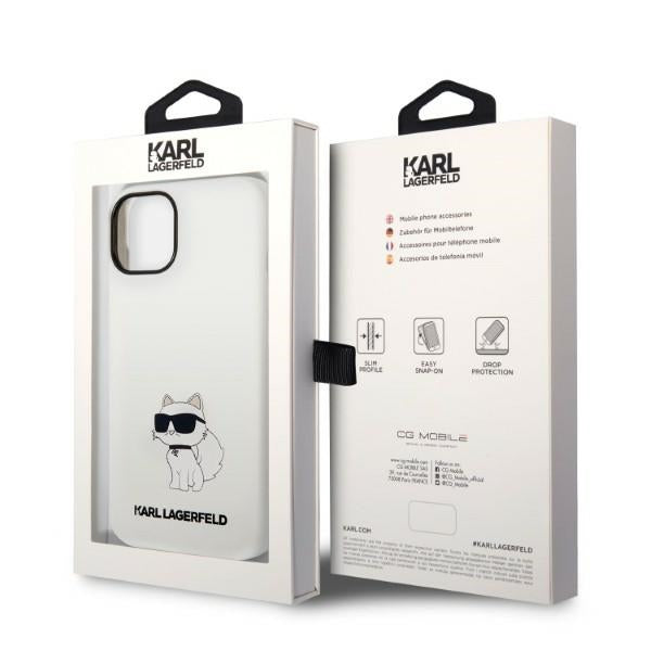 Karl Lagerfeld Silicone Choupette case for iPhone 14 Plus - white