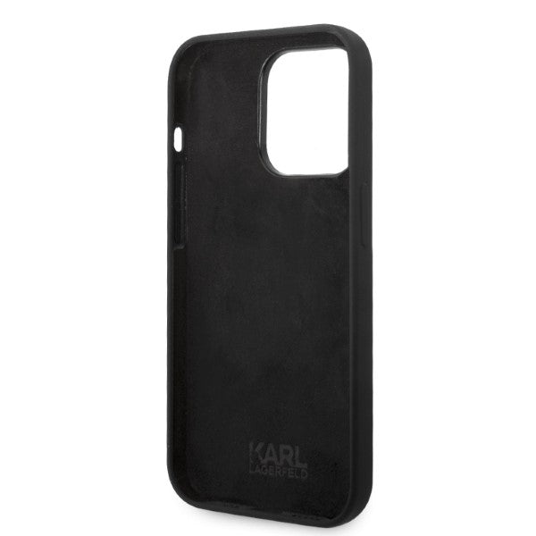 Karl Lagerfeld Silicone Choupette case for iPhone 14 Pro Max - black
