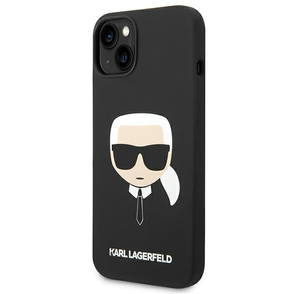 Karl Lagerfeld Silicone Karl's Head MagSafe case for iPhone 14 Plus - black