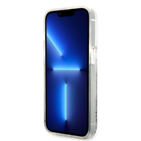 Karl Lagerfeld KLHCP14LLNKHCH iPhone 14 Pro 6.1" silver/silver hardcase Glitter Karl Head