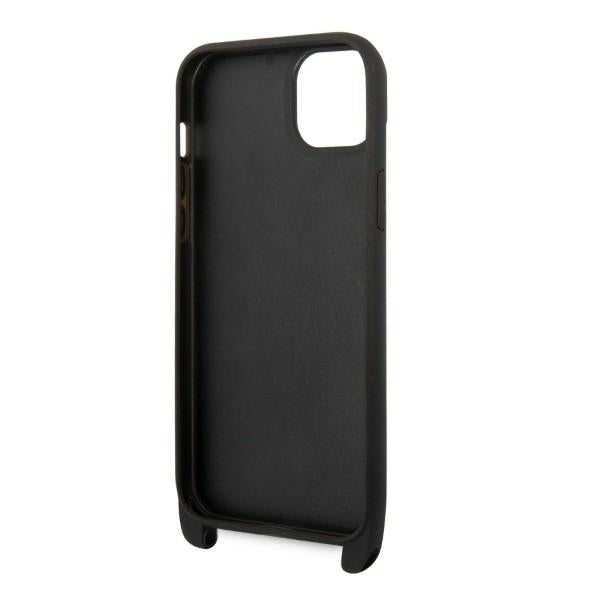 Karl Lagerfeld KLHCP14MSTMK iPhone 14 Plus 6.7" hardcase black/black Monogram Plaque Logo Strap