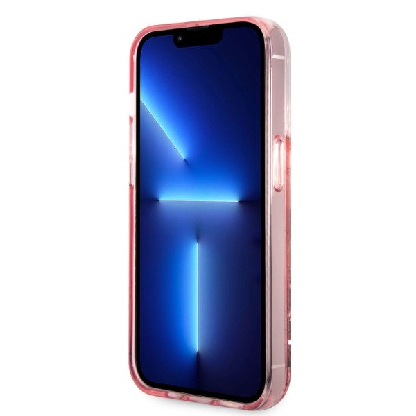 Karl Lagerfeld KLHCP14XLNCHCP iPhone 14 Pro Max 6.7" pink/pink hardcase Glitter Choupette Head