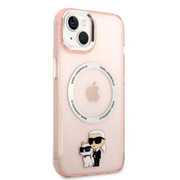 Karl Lagerfeld KLHMP14MHNKCIP iPhone 14 Plus 6.7" hardcase pink/pink Iconic Karl&amp;Choupette Magsafe