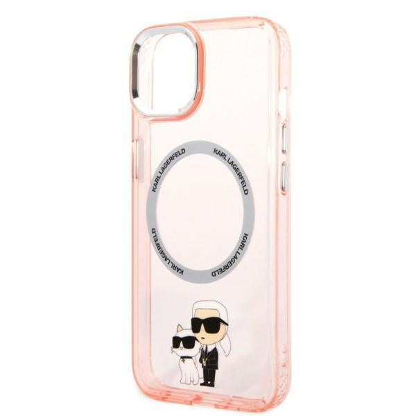 Karl Lagerfeld KLHMP14MHNKCIP iPhone 14 Plus 6.7" hardcase pink/pink Iconic Karl&amp;Choupette Magsafe