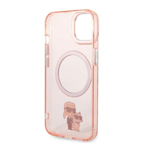 Karl Lagerfeld KLHMP14MHNKCIP iPhone 14 Plus 6.7" hardcase pink/pink Iconic Karl&amp;Choupette Magsafe
