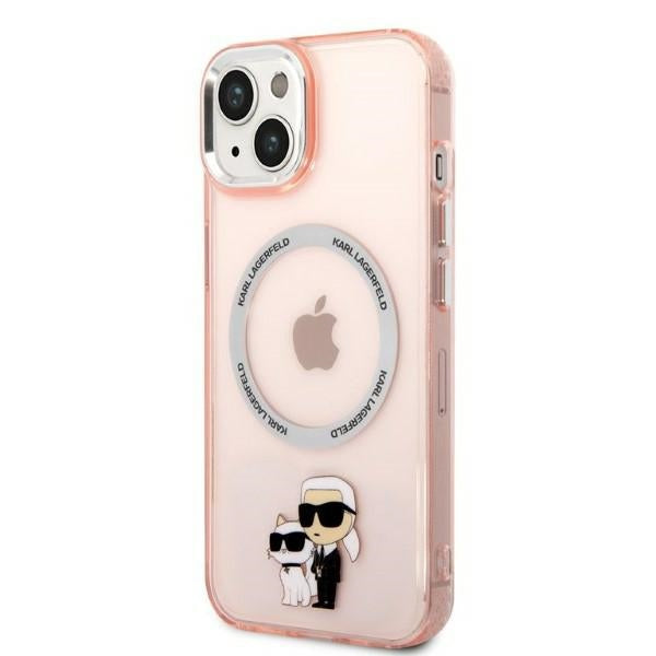 Karl Lagerfeld KLHMP14SHNKCIP iPhone 14 6.1" hardcase pink/pink Iconic Karl&amp;Choupette Magsafe