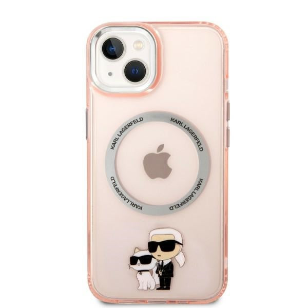 Karl Lagerfeld KLHMP14SHNKCIP iPhone 14 6.1" hardcase pink/pink Iconic Karl&amp;Choupette Magsafe