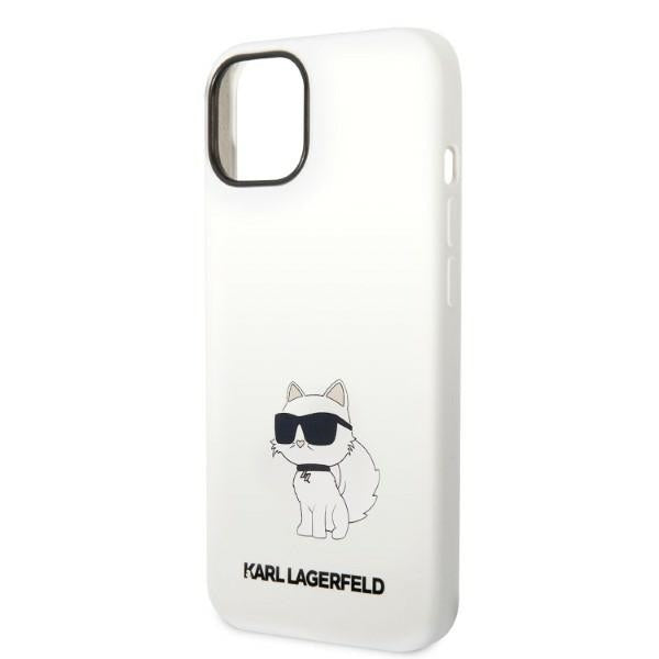 Karl Lagerfeld KLHMP14MSNCHBCH iPhone 14 Plus 6.7" hardcase white/white Silicone Choupette MagSafe