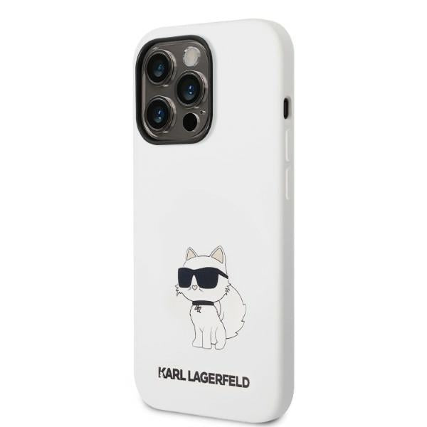 Karl Lagerfeld KLHMP14XSNCHBCH iPhone 14 Pro Max 6.7" hardcase white/white Silicone Choupette MagSafe