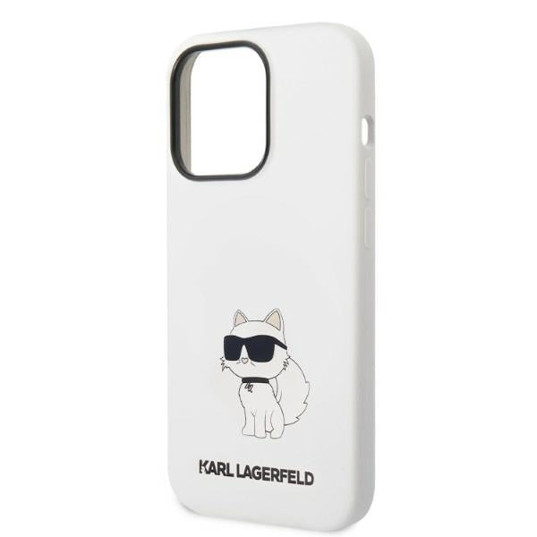 Karl Lagerfeld KLHMP14XSNCHBCH iPhone 14 Pro Max 6.7" hardcase white/white Silicone Choupette MagSafe