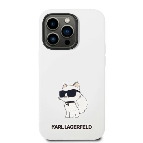 Karl Lagerfeld KLHMP14XSNCHBCH iPhone 14 Pro Max 6.7" hardcase white/white Silicone Choupette MagSafe