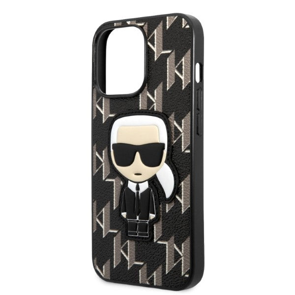 Karl Lagerfeld KLHCP13LPMNIKBK iPhone 13 Pro / 13 6.1" hardcase black/black Monogram Ikonik Patch