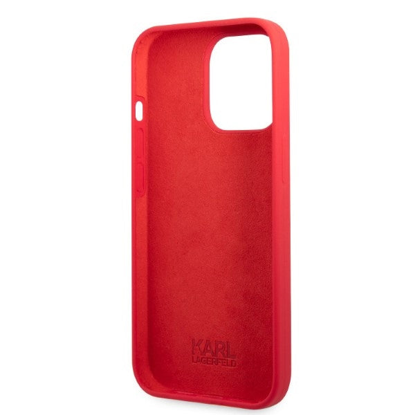 Karl Lagerfeld KLHCP13LSLMP1R iPhone 13 Pro / 13 6.1" hardcase red/red Silicone Plaque