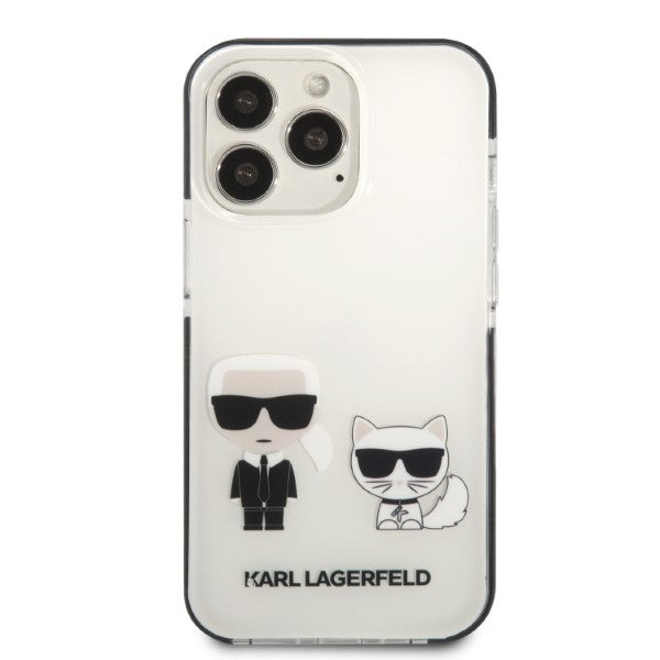 Karl Lagerfeld KLHCP13LTPEKCW iPhone 13 Pro / 13 6.1" hardcase white/white Karl&amp;Choupette