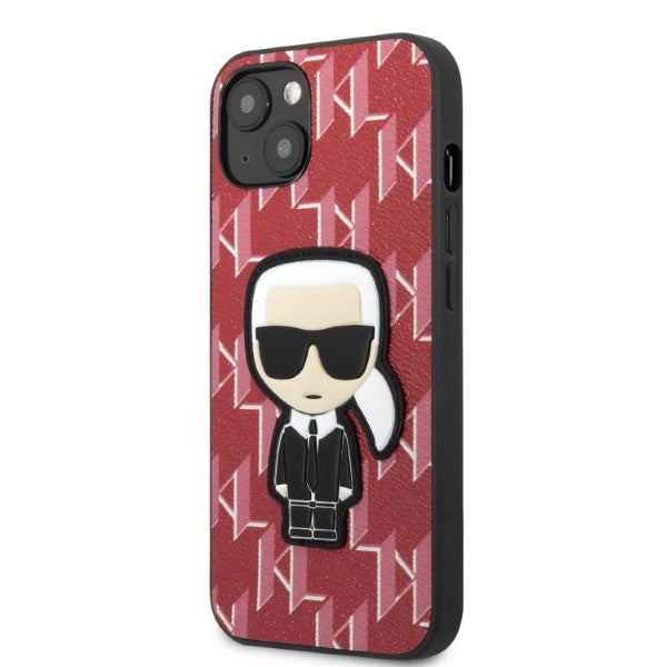 Karl Lagerfeld KLHCP13SPMNIKPI iPhone 13 mini 5.4&quot; hardcase red/red Monogram Ikonik Patch