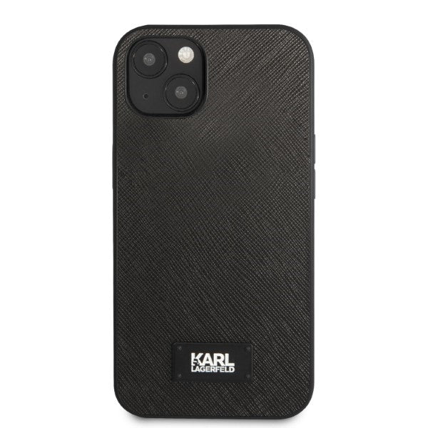 Karl Lagerfeld KLHCP13SSFMP2K iPhone 13 mini 5.4" hardcase black/black Saffiano Plaque