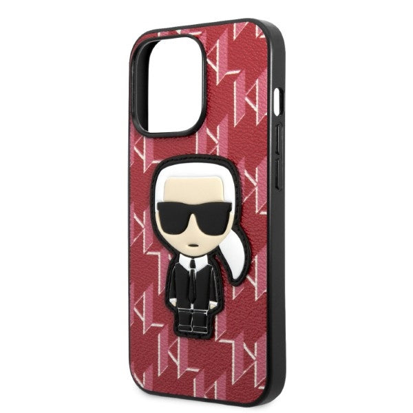 Karl Lagerfeld KLHCP13XPMNIKPI iPhone 13 Pro Max 6.7" hardcase red/red Monogram Ikonik Patch