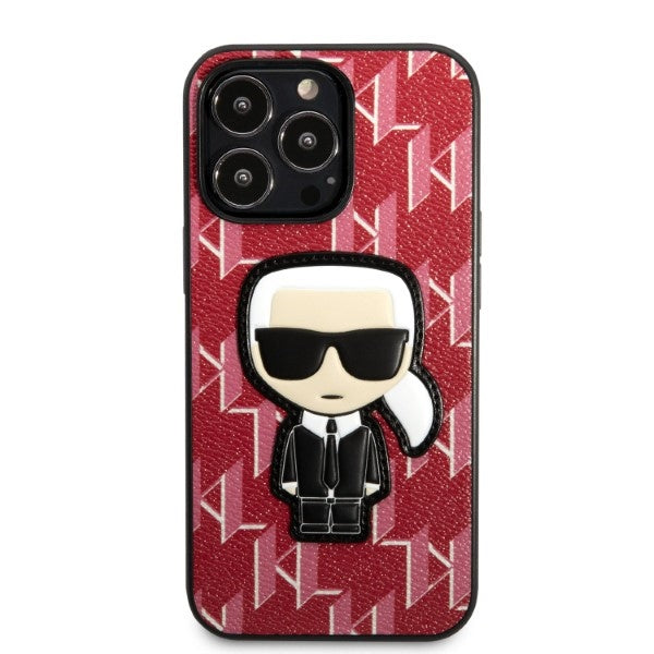 Karl Lagerfeld KLHCP13XPMNIKPI iPhone 13 Pro Max 6.7" hardcase red/red Monogram Ikonik Patch