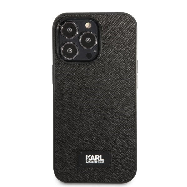 Karl Lagerfeld KLHCP13XSFMP2K iPhone 13 Pro Max 6.7" hardcase black/black Saffiano Plaque