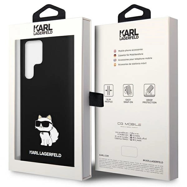 Karl Lagerfeld KLHCS23LSNCHBCK S23 Ultra S918 hardcase black/black Silicone Choupette