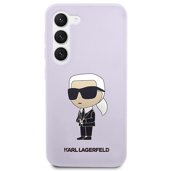 Karl Lagerfeld KLHCS23MSNIKBCU S23+ S916 hardcase purple/purple Silicone Ikonik