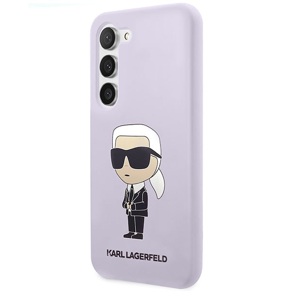 Karl Lagerfeld KLHCS23MSNIKBCU S23+ S916 hardcase purple/purple Silicone Ikonik