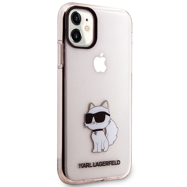 Karl Lagerfeld KLHCN61HNCHTCP iPhone 11 / Xr 6.1" pink/pink hardcase Ikonik Choupette