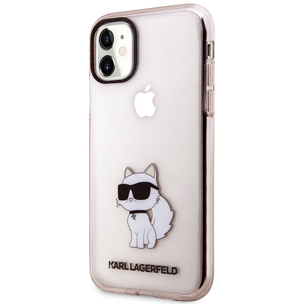 Karl Lagerfeld KLHCN61HNCHTCP iPhone 11 / Xr 6.1" pink/pink hardcase Ikonik Choupette