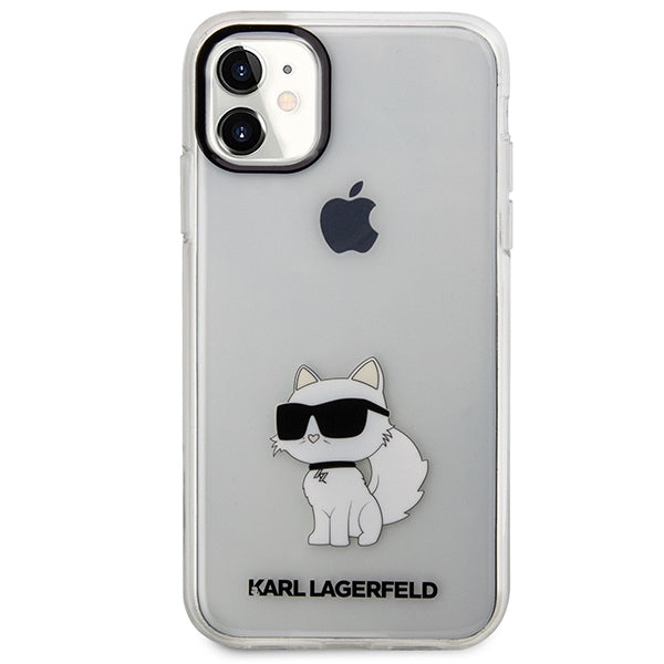 Karl Lagerfeld Ikonik Choupette Case for iPhone 11 / Xr - Transparent