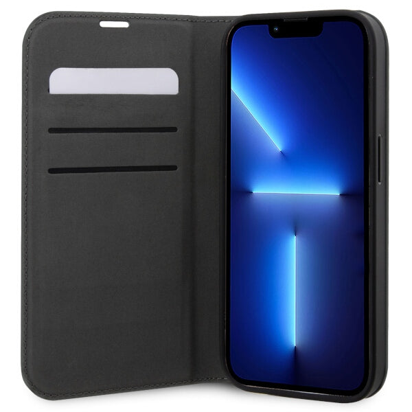 Karl Lagerfeld KLBKP14LSANKCPG iPhone 14 Pro 6.1" bookcase silver/silver Saffiano Karl & Choupette
