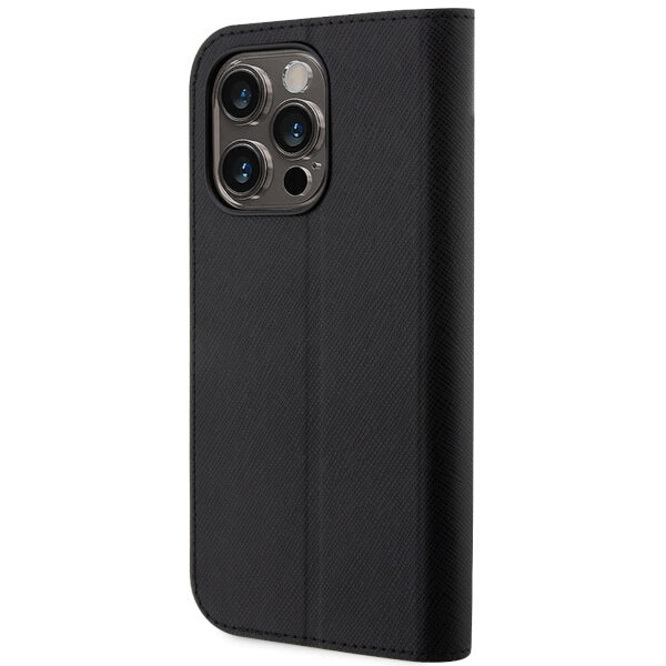 Karl Lagerfeld KLBKP14LSANKCPK iPhone 14 Pro 6.1" bookcase black/black Saffiano Karl & Choupette