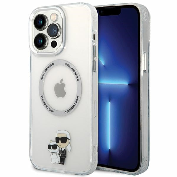 Karl Lagerfeld KKLHMP13XHNKCIT iPhone 13 Pro Max 6.7" hardcase transparent Iconic Karl&amp;Choupette Magsafe