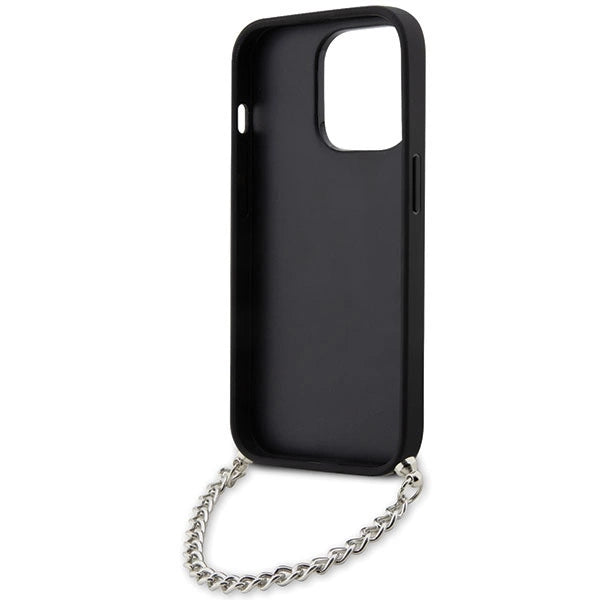 Karl Lagerfeld KLHCP14LSACKLHPG iPhone 14 Pro 6.1" silver/silver hardcase Saffiano Monogram Chain