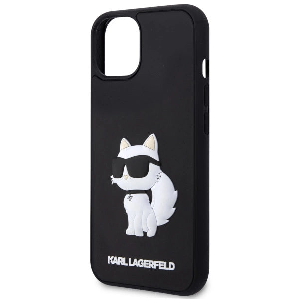 Karl Lagerfeld KLHCP14M3DRKHNK iPhone 14 Plus 6.7" black/black hardcase Rubber Choupette 3D