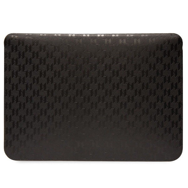 Karl Lagerfeld Saffiano Monogram Choupette case for a 16" laptop - black