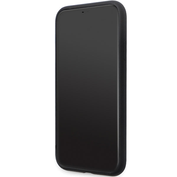 Karl Lagerfeld KLHCN61SMHCNPK case for iPhone 11 / Xr - black Silicone C Metal Pin