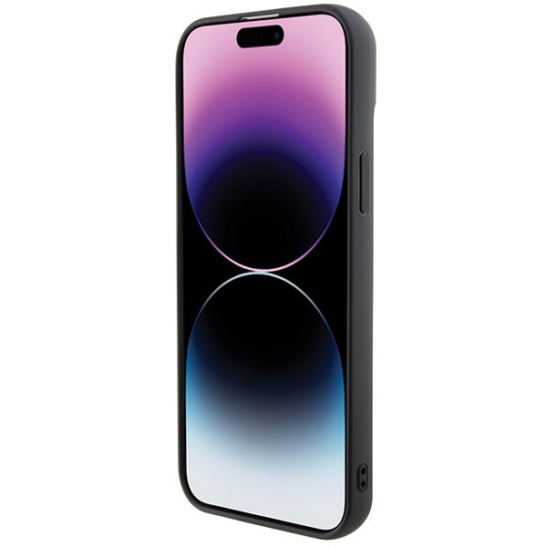 Karl Lagerfeld 3D Rubber Multi Logo case for iPhone 15 Plus - black