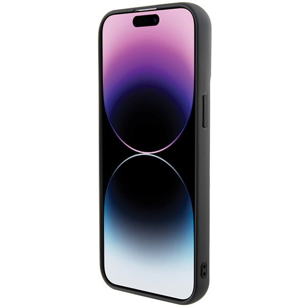 Karl Lagerfeld 3D Rubber Multi Logo case for iPhone 15 Pro Max - black