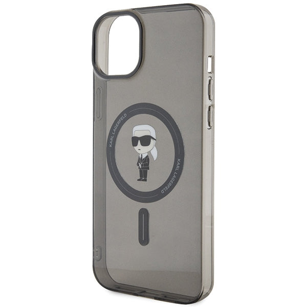 Karl Lagerfeld IML Ikonik MagSafe case for iPhone 15 Plus - black