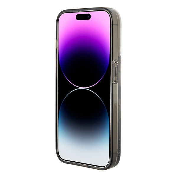Karl Lagerfeld Liquid Glitter Choupette case for iPhone 15 - transparent