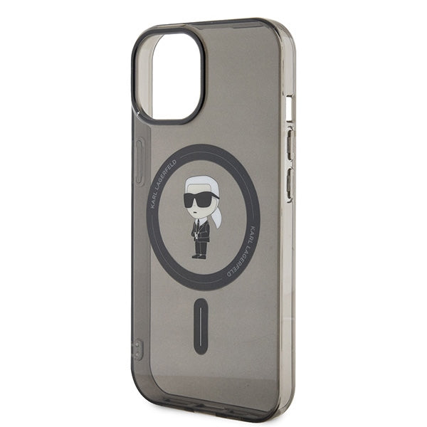 Karl Lagerfeld IML Ikonik MagSafe case for iPhone 15 - black
