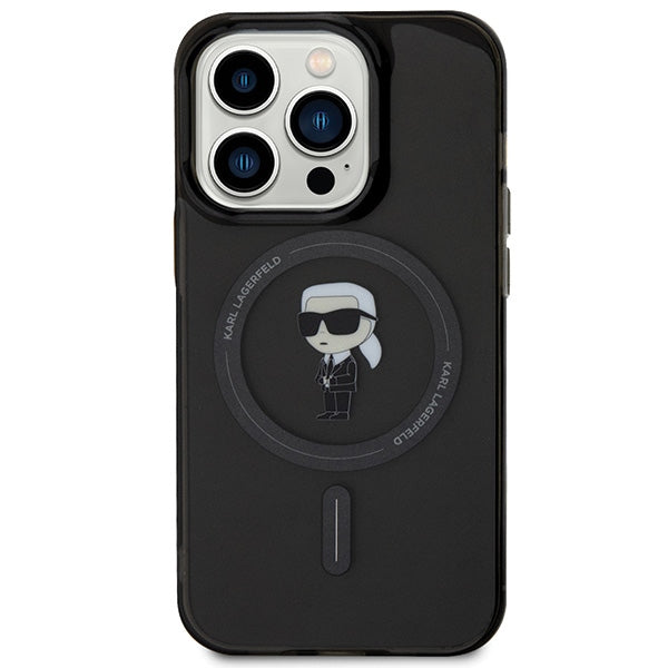 Karl Lagerfeld KLHMP15XHFCKNOK iPhone 15 Pro Max 6.7" black/black hardcase IML Ikonik MagSafe