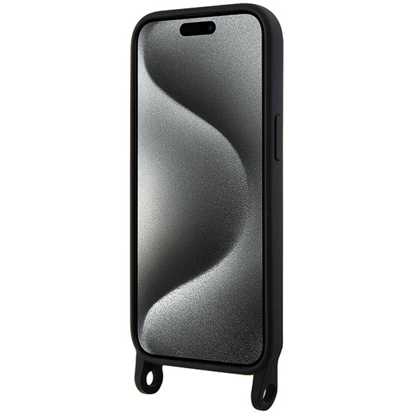 Karl Lagerfeld KLHCP15SSCBSCNK iPhone 15 6.1" hardcase black/black Crossbody Silicone Choupette