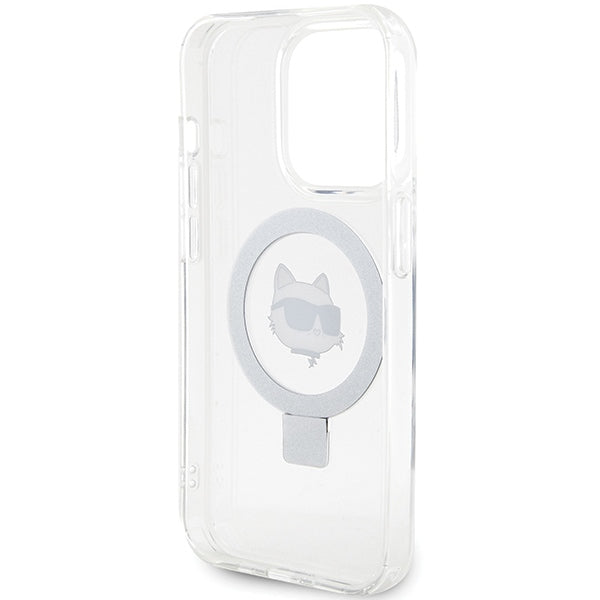 Karl Lagerfeld KLHMP15LHMRSCHH iPhone 15 Pro 6.1" white/white hardcase Ring Stand Choupette Head MagSafe