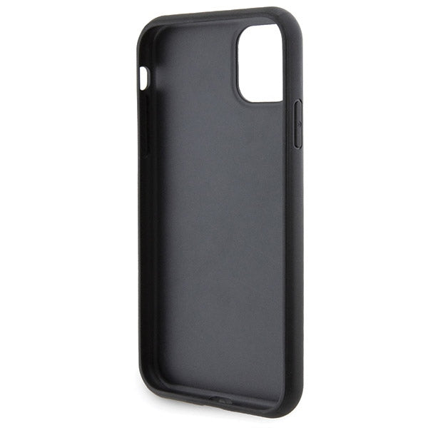 Karl Lagerfeld Gripstand Saffiano Choupette Pins Case for iPhone 11 / Xr - Black